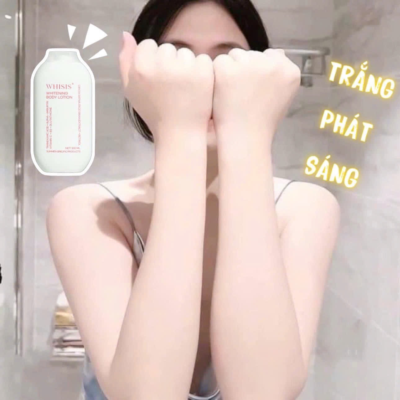 WHISIS PREMIUM COLLAGEN BODY CREAM SPF50+ PA++++ 200ML & RICE FERMENT WHITENING BODY LOTION 300ML BUNDLE