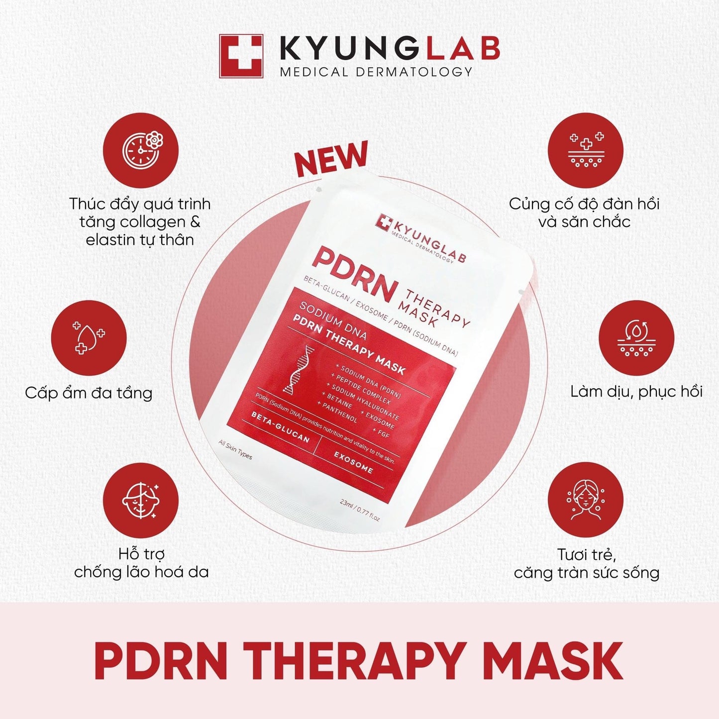 KYUNG LAB PDRN THERAPY FACE MASK 23ML x 10PCS