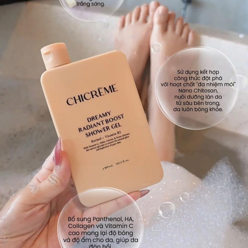CHICREME DREAMY RADIANT BOOST SHOWER GEL 300ML