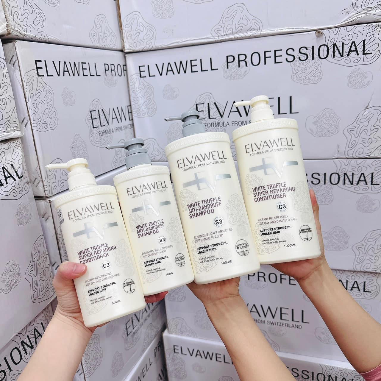 ELVAWELL WHITE TRUFFLE ANTI DANDRUFF SHAMPOO & CONDITIONER SET 500ML