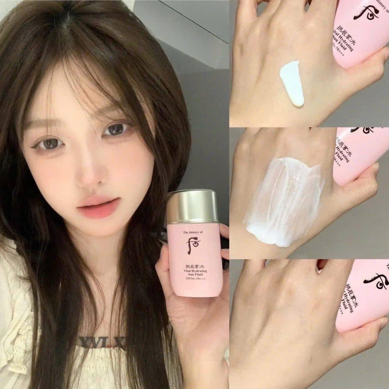 THE WHOO GONGJINHYANG HYDRATING SUNSCREEN FLUID SPF50+ PA+++ SAMPLES 1ML x 30PCS