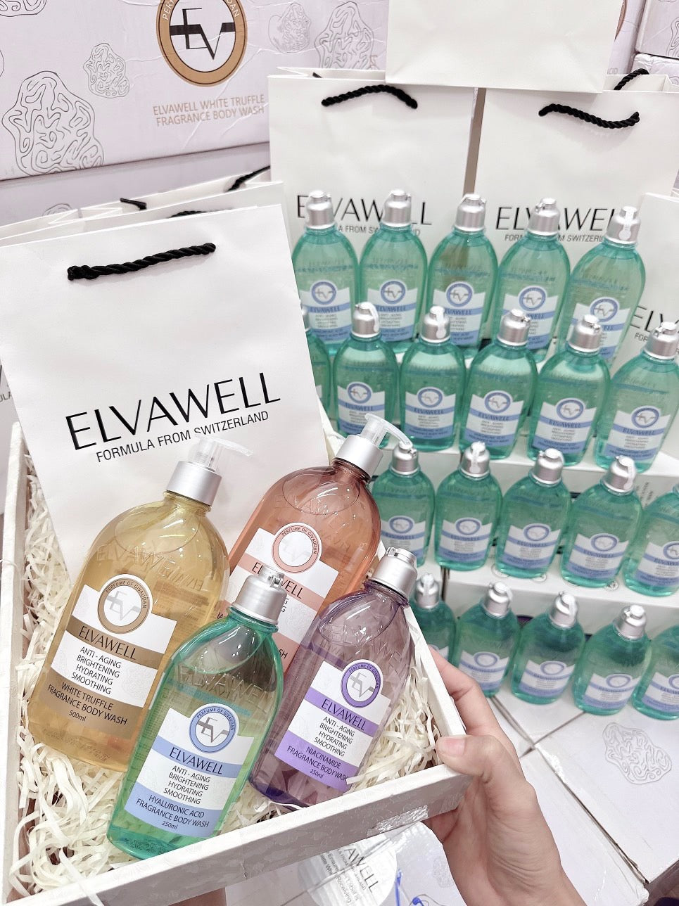 ELVAWELL NIACINAMIDE FRAGRANCE BODY WASH 250ML