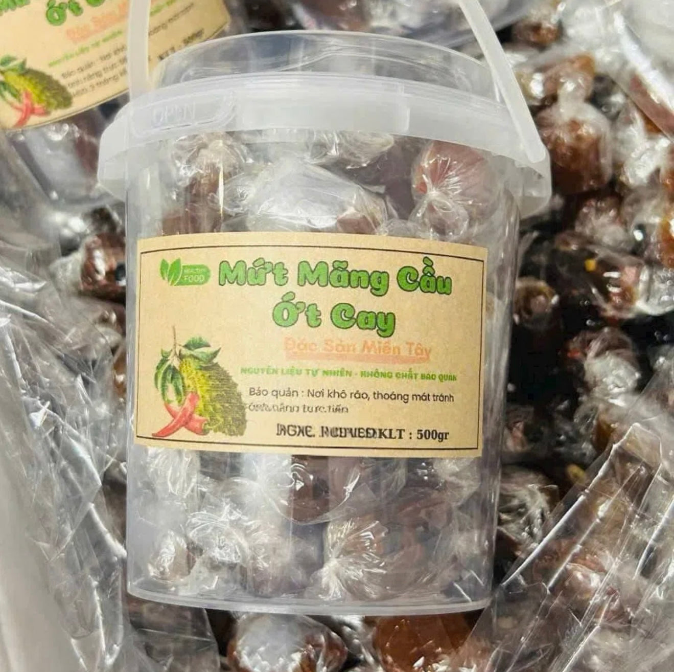 SPECIAL SALTED CHILI DRIED SOURSOP CANDY 500G