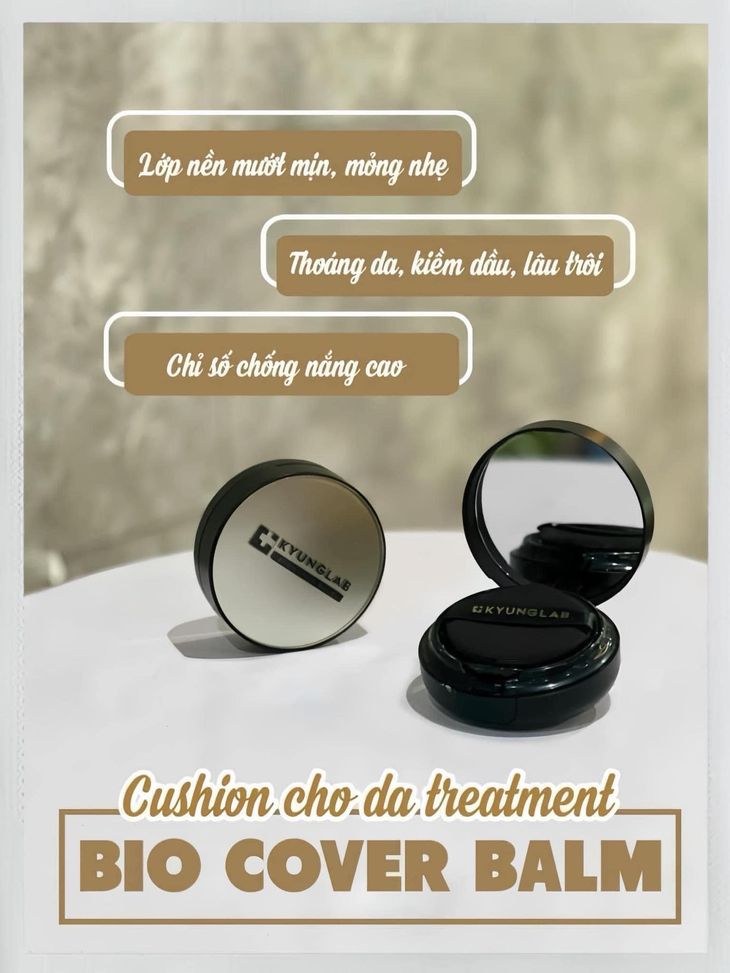KYUNG LAB BIO COVER BALM CUSHION #21 NATURAL 15G POST TREATMENTS CUSHION