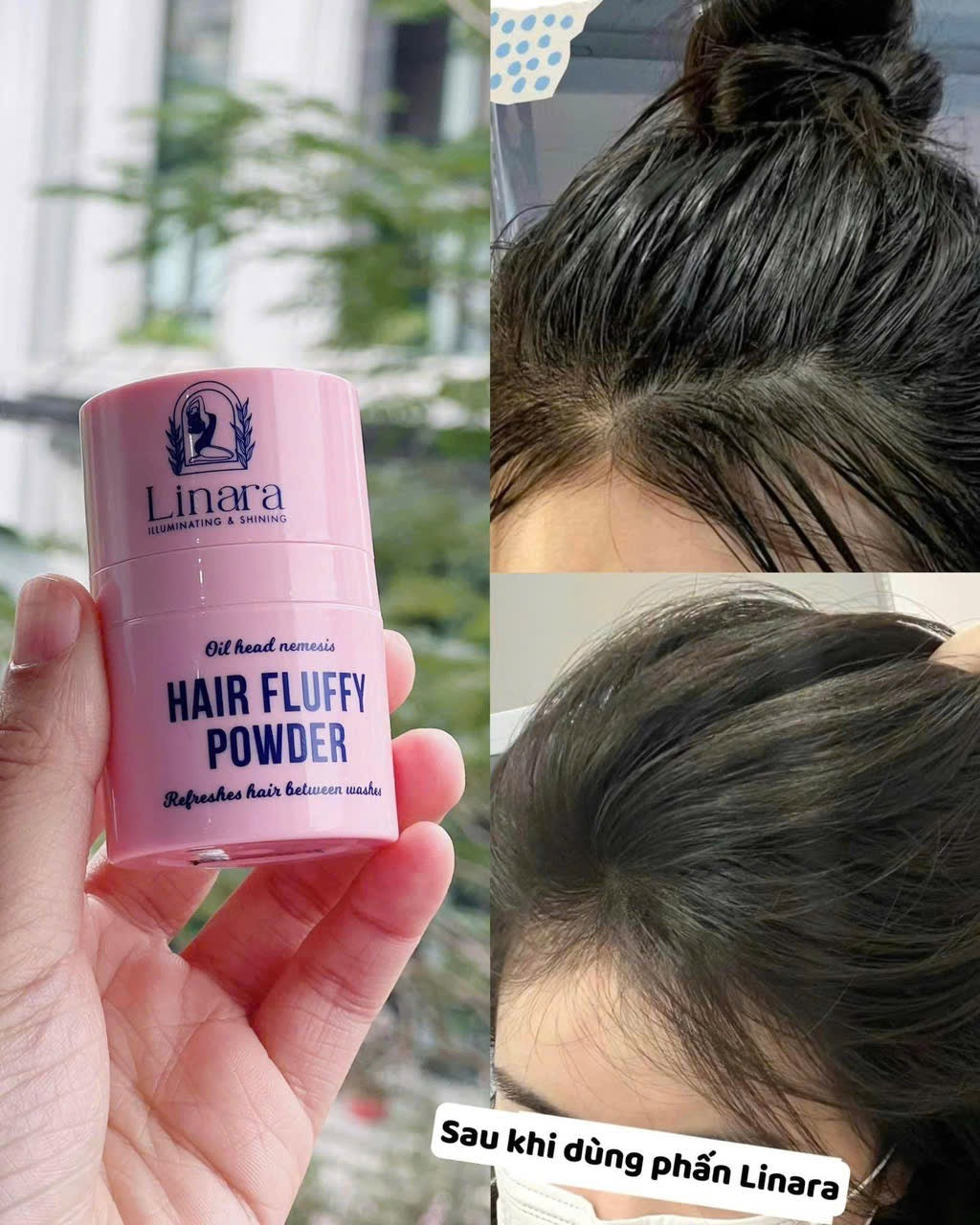 LINARA FLUFFY HAIR POWDER 6G x 2PCS - OIL ABSORPTION & REFRESH BETWEEN WASHES