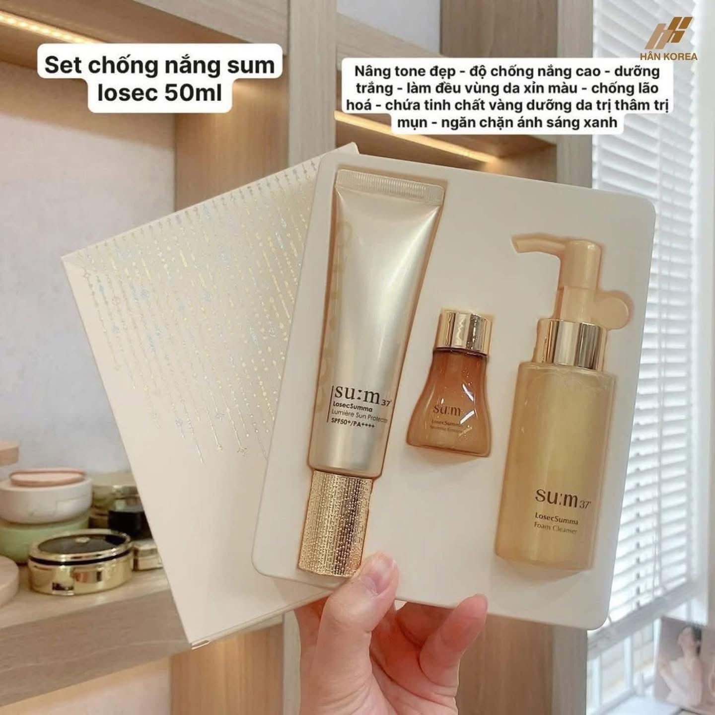 SUM37 LOSEC SUMMA PREMIUM GOLD REGENERATING SUNSCREEN SPF50+ PA++++ SPECIAL SET OF 3