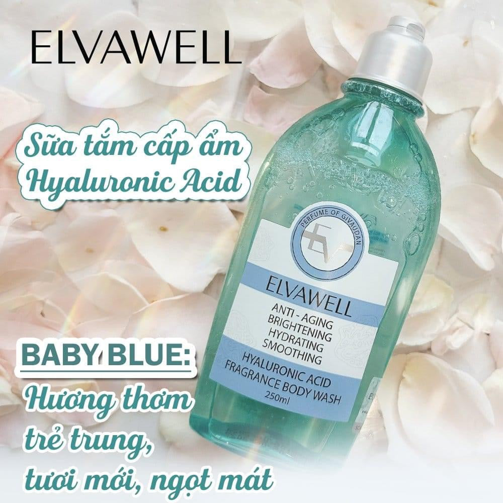 ELVAWELL HYALURONIC ACID FRAGRANCE BODY WASH 250ML
