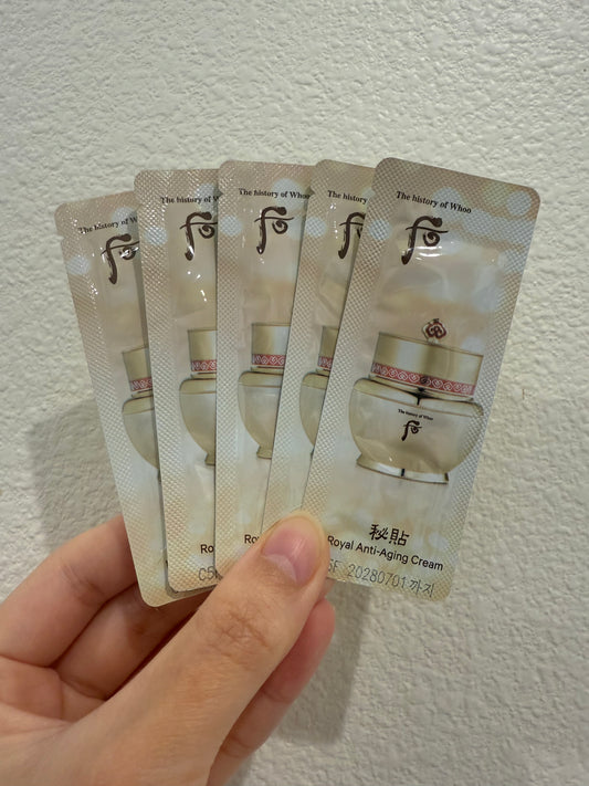 THE WHOO BICHUP JA YOON CREAM SAMPLES 1ML x 120PCS