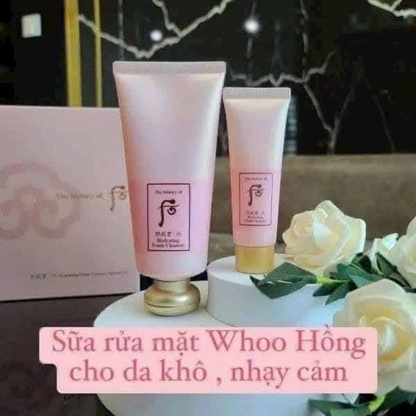 THE WHOO GONGJINHYANG SOO HYDRATING FOAM CLEANSER SET 180ML & 40ML
