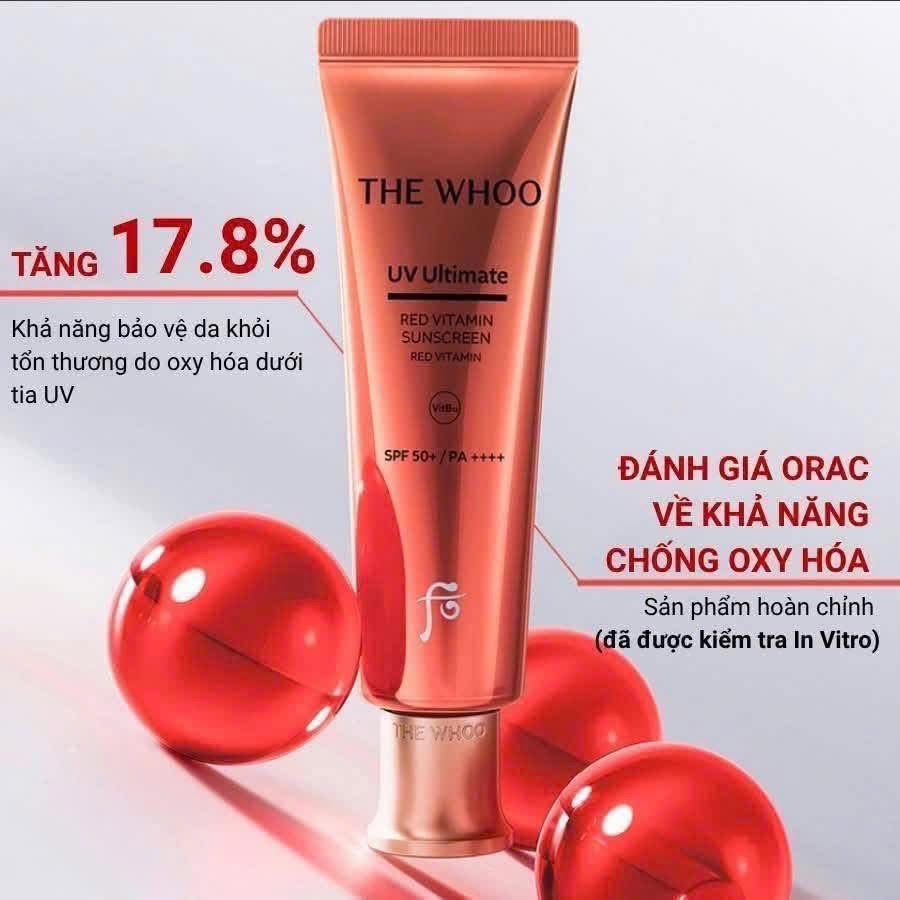 THE WHOO UV ULTIMATE RED VITAMIN SUNSCREEN SPF50+ PA++++ 50ML