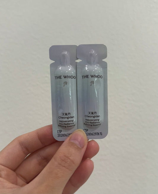 THE WHOO CHEONGIDAN REJUVENATING PRO RADIANCE REFINING ESSENCE SAMPLES 1ML x 30PCS