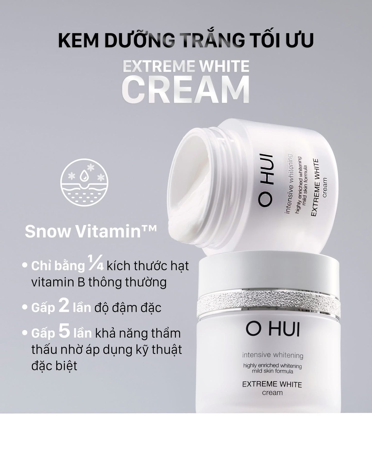OHUI EXTREME WHITE PREMIUM WHITENING CREAM SET