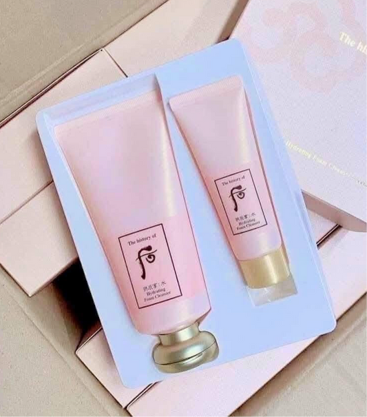 THE WHOO GONGJINHYANG SOO HYDRATING FOAM CLEANSER SET 180ML & 40ML