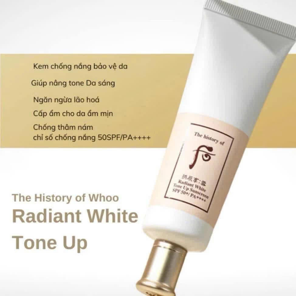 THE WHOO RADIANT WHITE TONE UP SUNSCREEN SPF50+ PA++++ SET OF 3