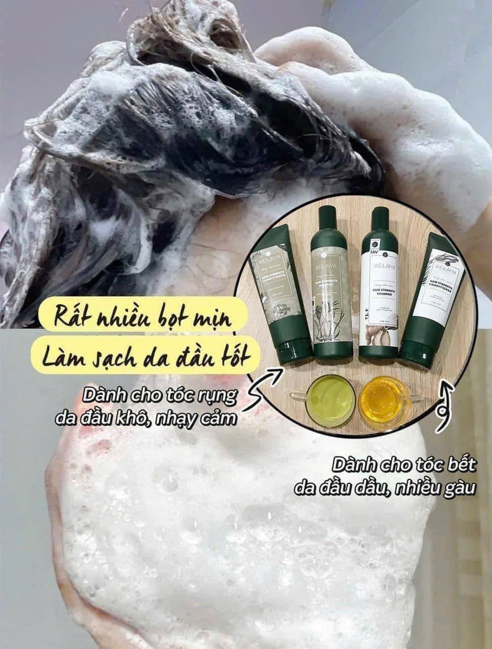 WEILAIYA GINGER SHAMPOO & CONDITIONER SET FOR DRY HAIR 450ML