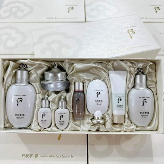 THE WHOO WHITE RADIANT MOISTURE FULL SET OF 8 ITEMS