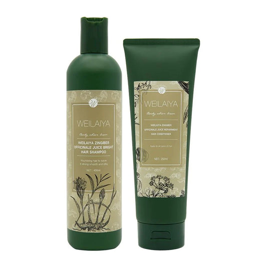 WEILAIYA GINGER SHAMPOO & CONDITIONER SET FOR DRY HAIR 450ML