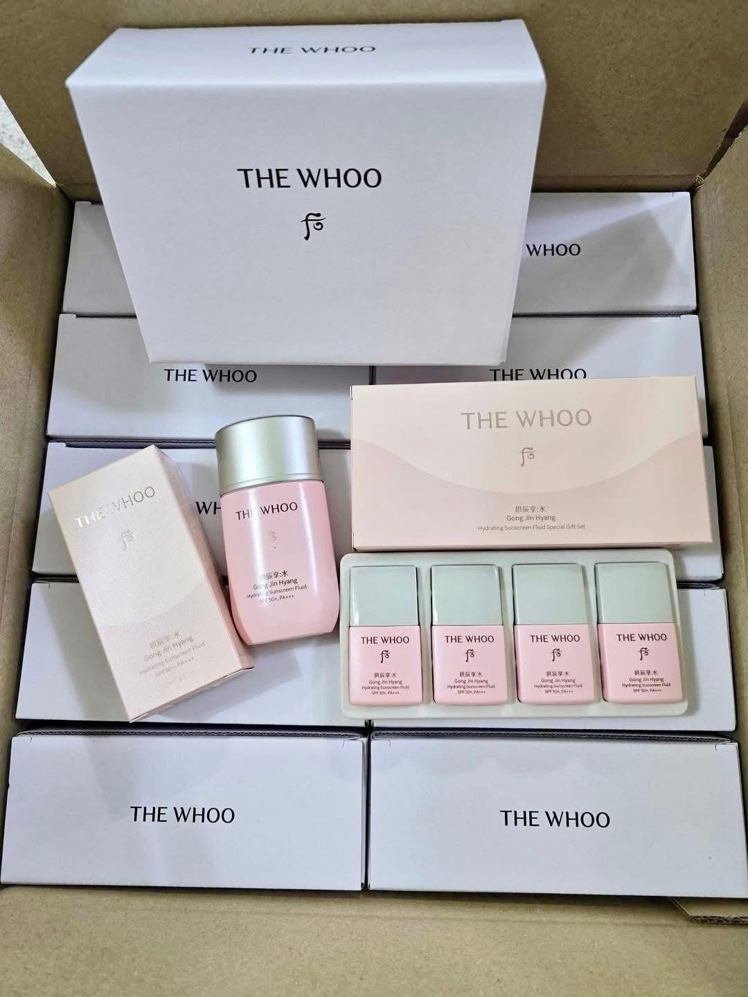 THE WHOO VITAL HYDRATING SUN FLUID SPF50+ PA++++ SET OF 5