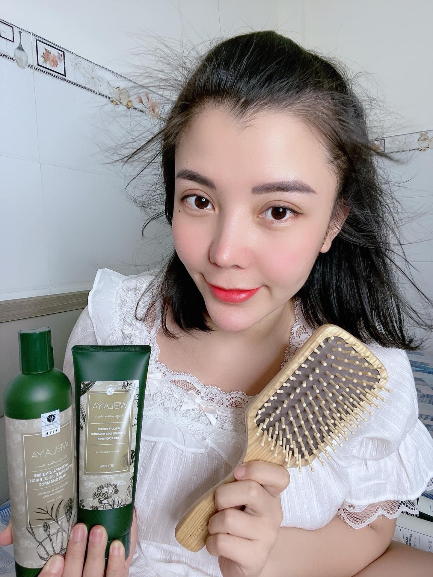 WEILAIYA GINGER SHAMPOO & CONDITIONER SET FOR DRY HAIR 450ML