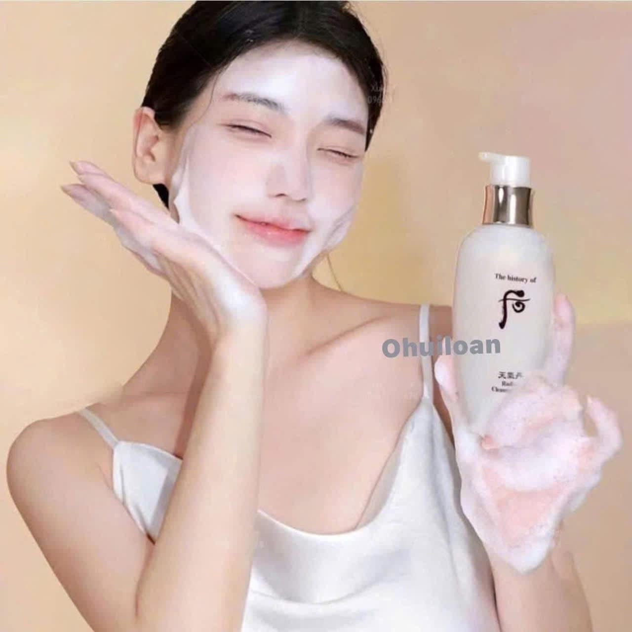 THE WHOO RADIANT CLEANSING FOAM SET 200ML & 50ML