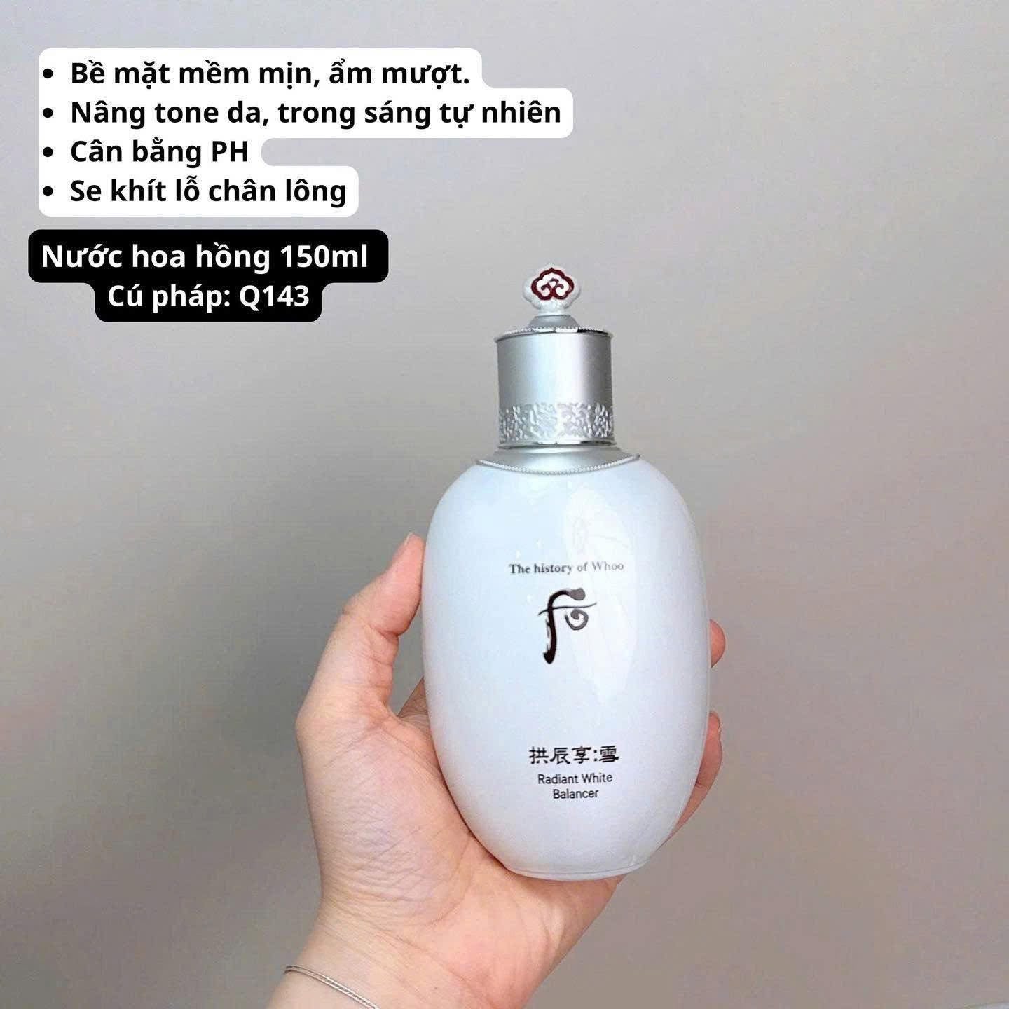 THE WHOO WHITE RADIANT MOISTURE FULL SET OF 8 ITEMS