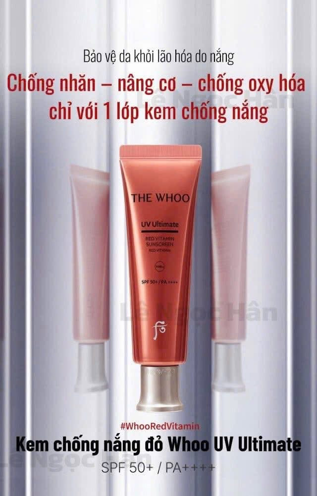 THE WHOO UV ULTIMATE RED VITAMIN SUNSCREEN SPF50+ PA++++ 50ML