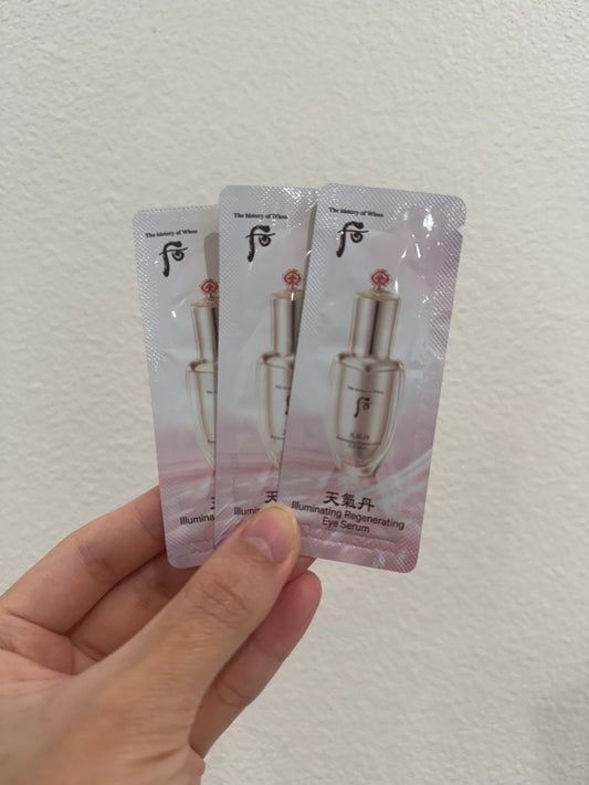 THE WHOO CHEONGIDAN ILLUMINATING REGENERATING EYE SERUM SAMPLES 1ML x 120PCS