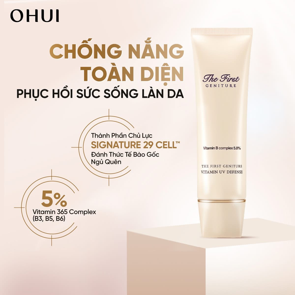 OHUI THE FIRST GENITURE VITAMIN UV DEFENSE SUNSCREEN SET