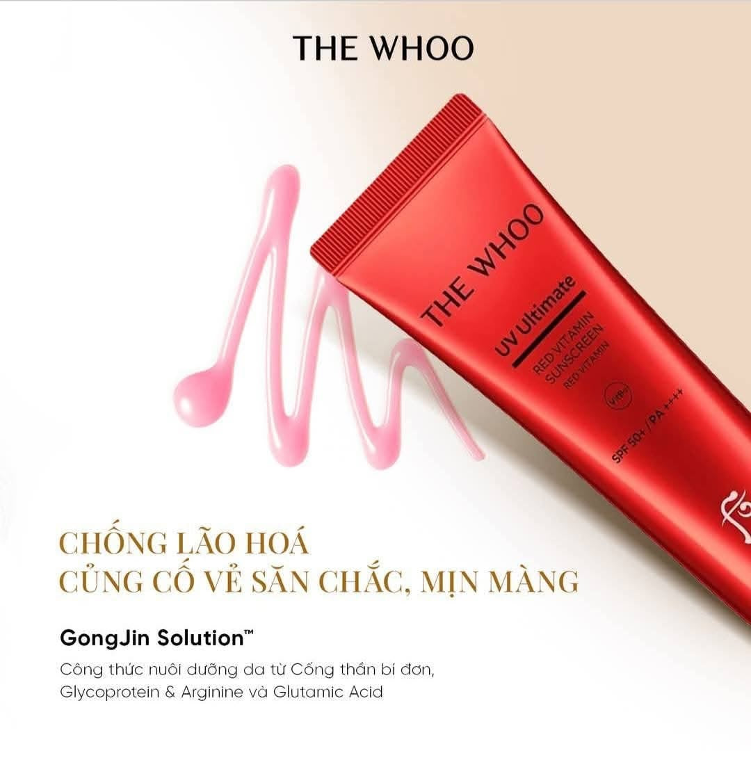 THE WHOO UV ULTIMATE RED VITAMIN SUNSCREEN SPF50+ PA++++ 50ML
