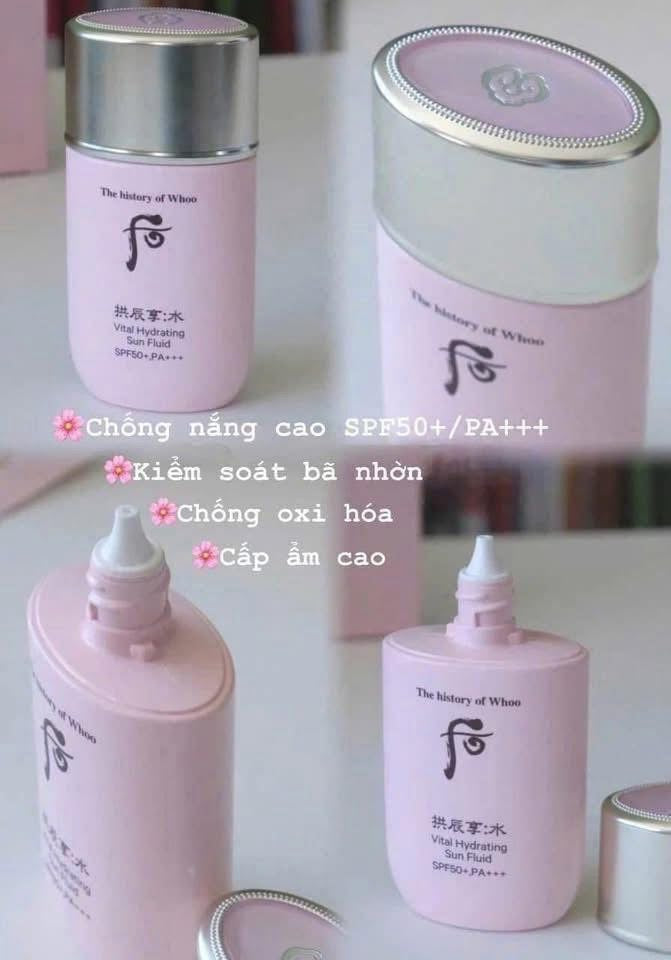 THE WHOO VITAL HYDRATING SUN FLUID SPF50+ PA++++ SET OF 5