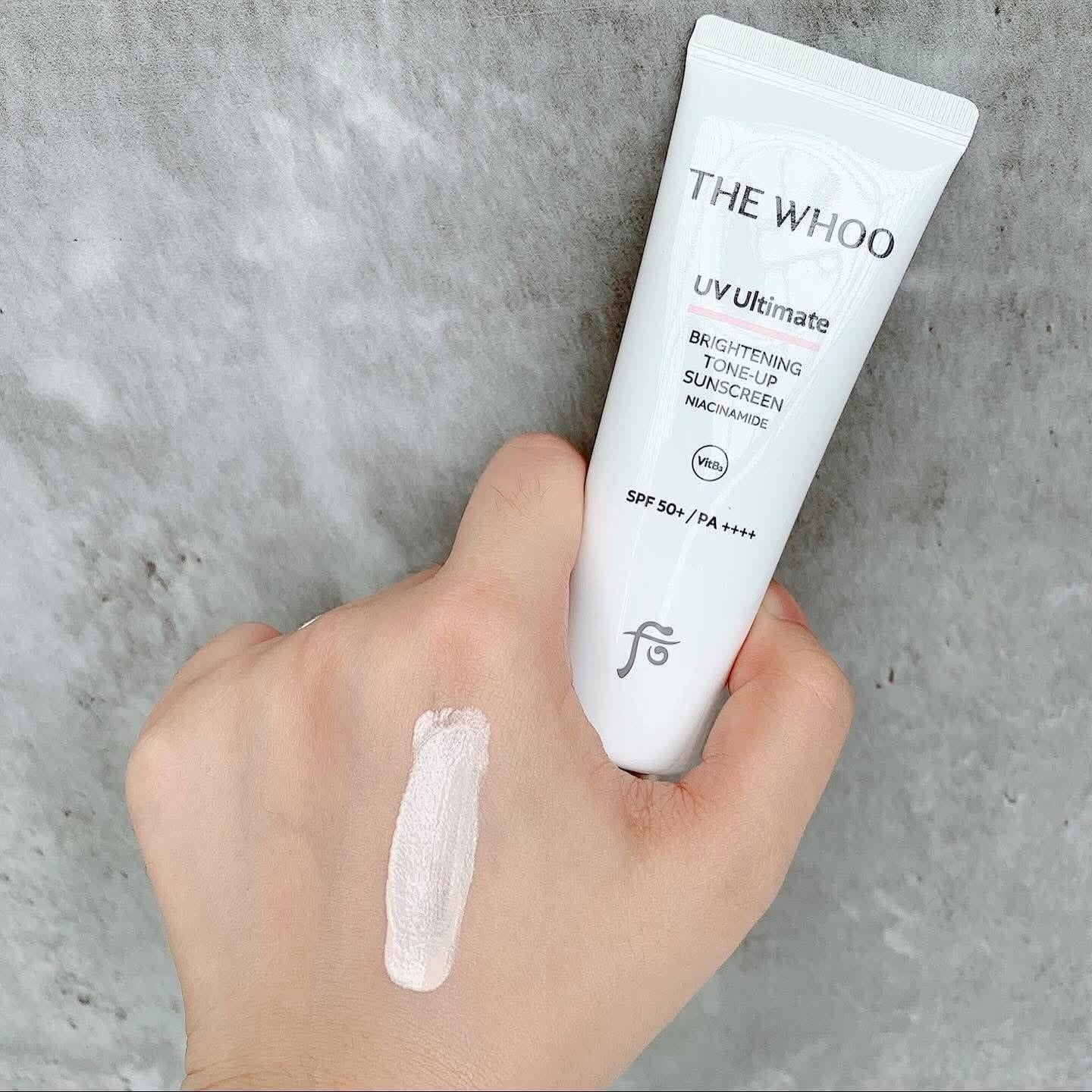 THE WHOO UV ULTIMATE BRIGHTENING TONE UP SUNSCREEN NIACINAMIDE SPF50+ PA++++ SET