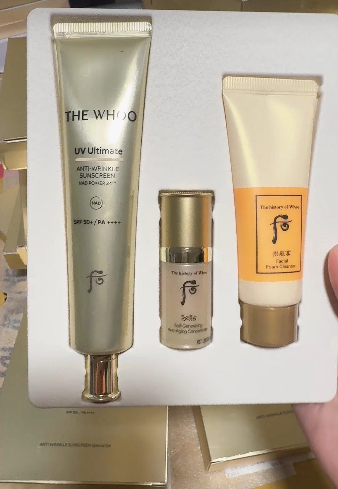 THE WHOO UV ULTIMATE ANTI WRINKLE SUNSCREEN SPF50+PA++++ SPECIAL SET