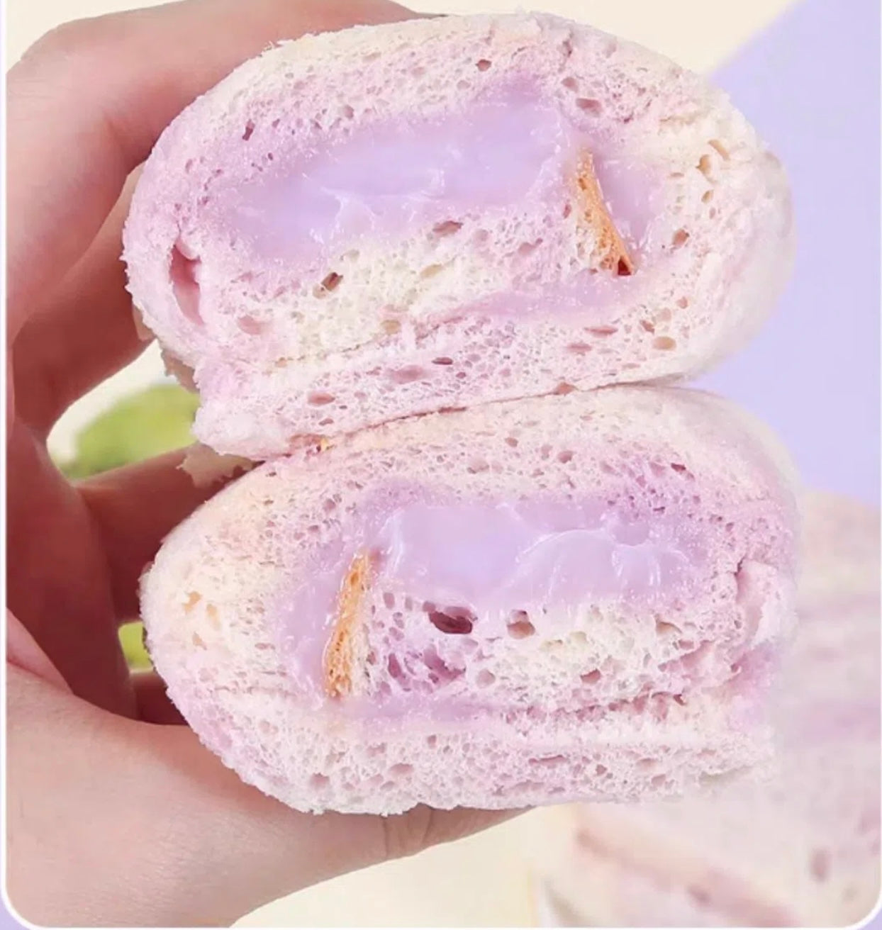Taiwanese Taro Cream Sponge Cakes 1 Box of 4LBS