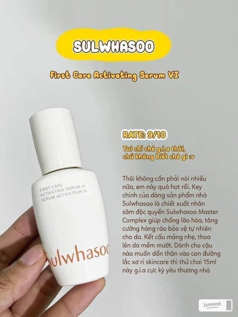 SULWHASOO FIRST CARE ACTIVATING SERUM VI GENERATION MINI 15ML