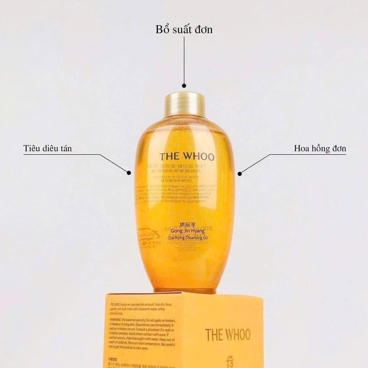 THE WHOO GONGJINHYANG CLARIFYING CLEANSING OIL 200ML