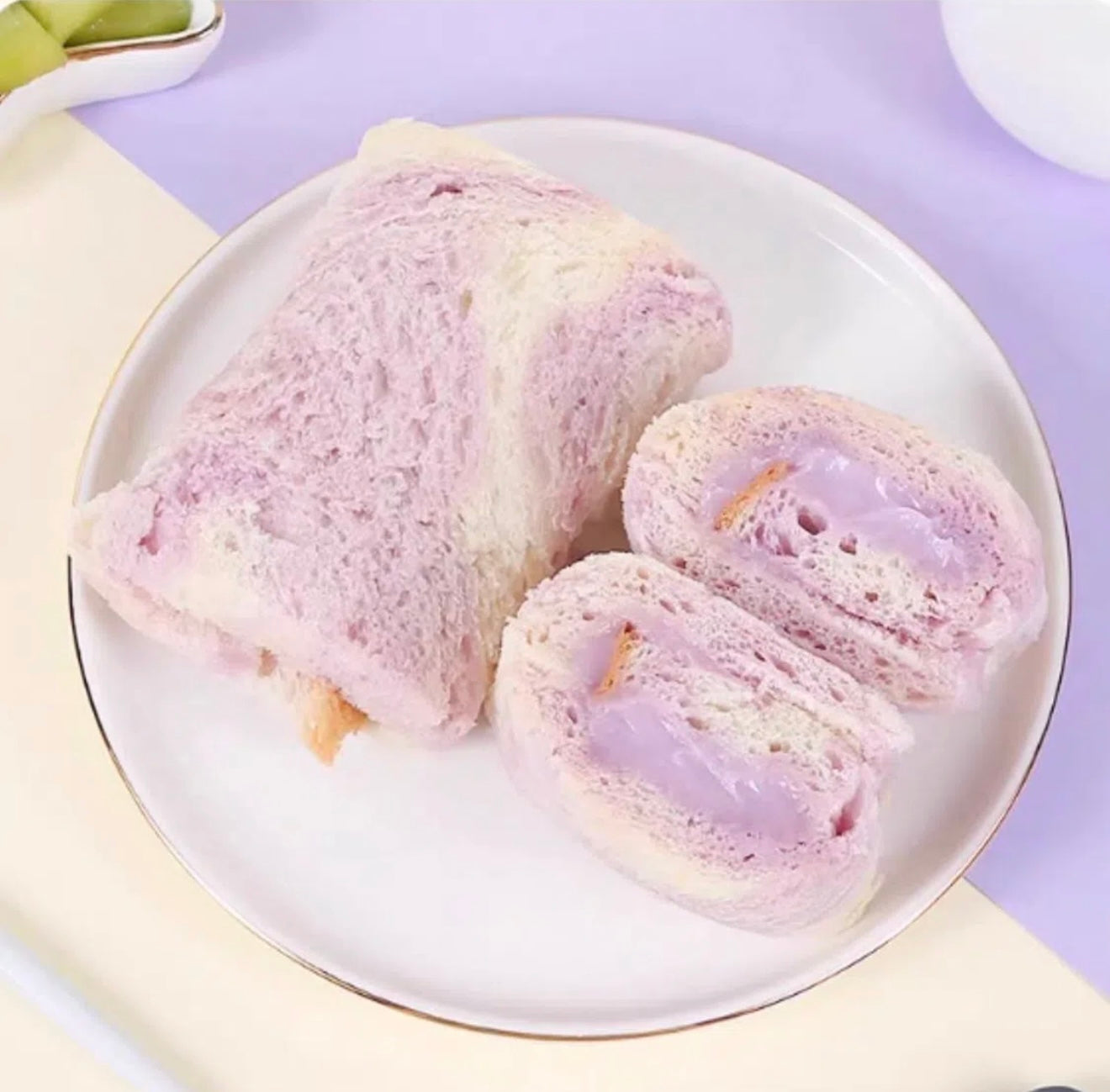 Taiwanese Taro Cream Sponge Cakes 1 Box of 4LBS