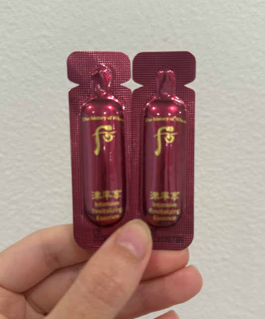 THE WHOO JINYULHYANG INTENSIVE REVITALIZING ESSENCE SAMPLES 1ML x 120PCS