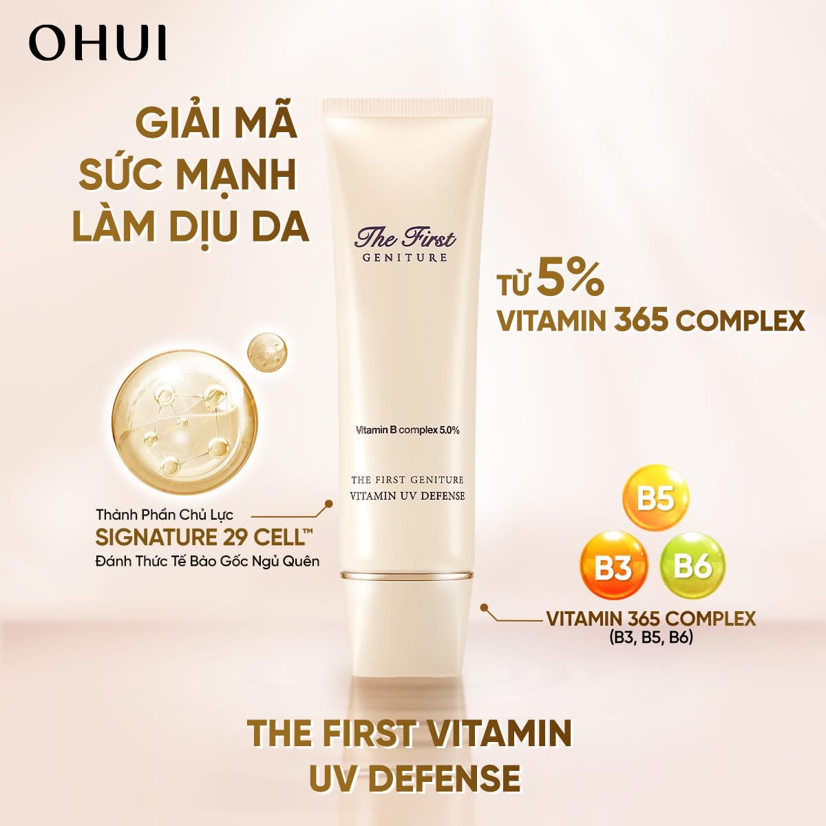 OHUI THE FIRST GENITURE VITAMIN UV DEFENSE SUNSCREEN SET