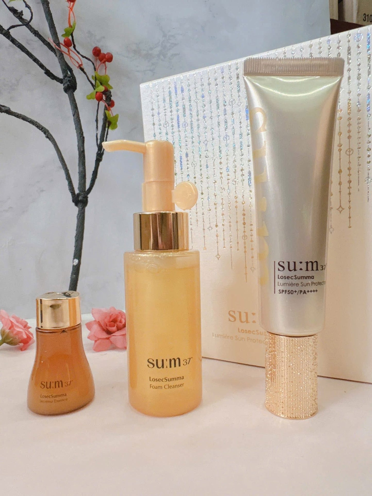SUM37 LOSEC SUMMA PREMIUM GOLD REGENERATING SUNSCREEN SPF50+ PA++++ SPECIAL SET OF 3