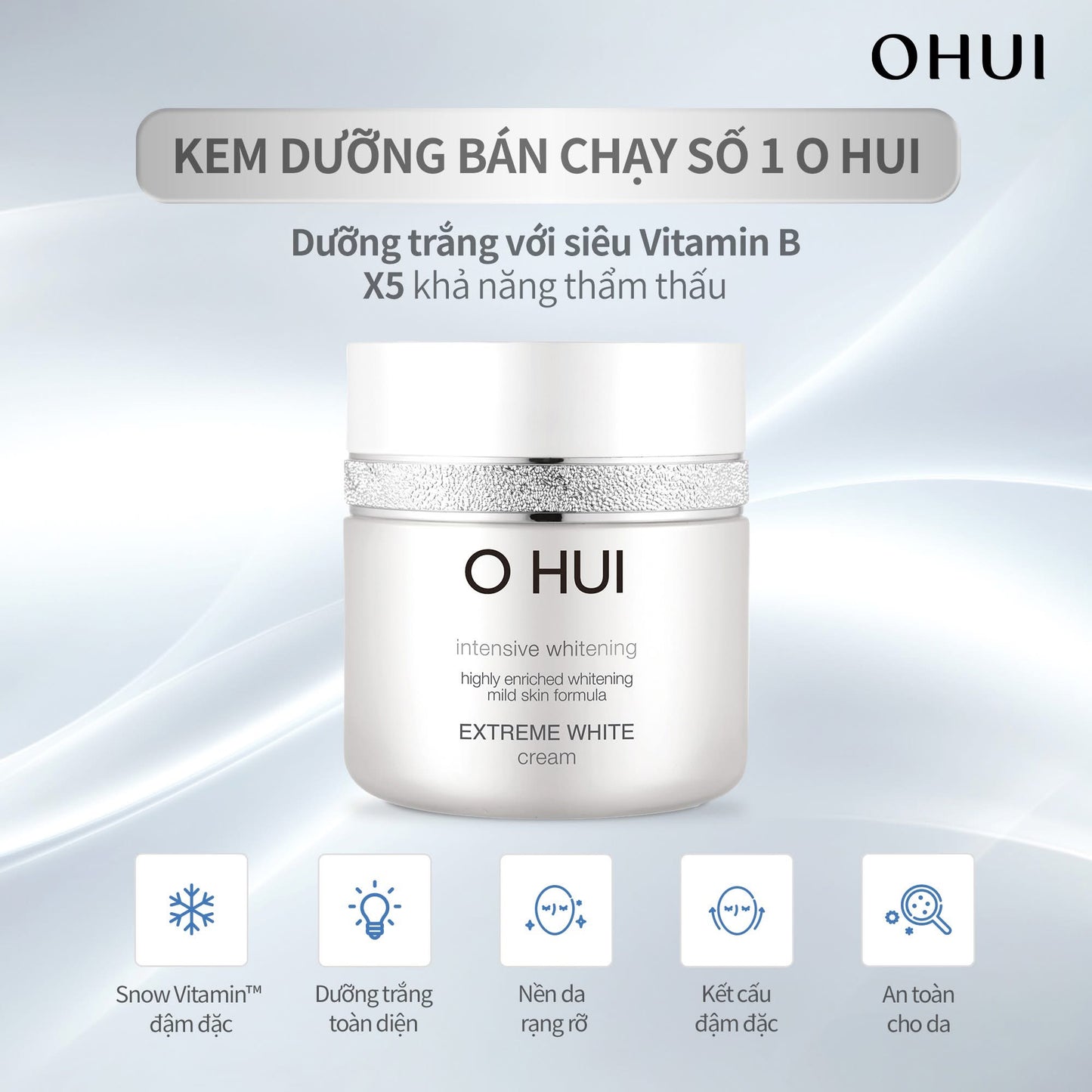 OHUI EXTREME WHITE PREMIUM WHITENING CREAM SET
