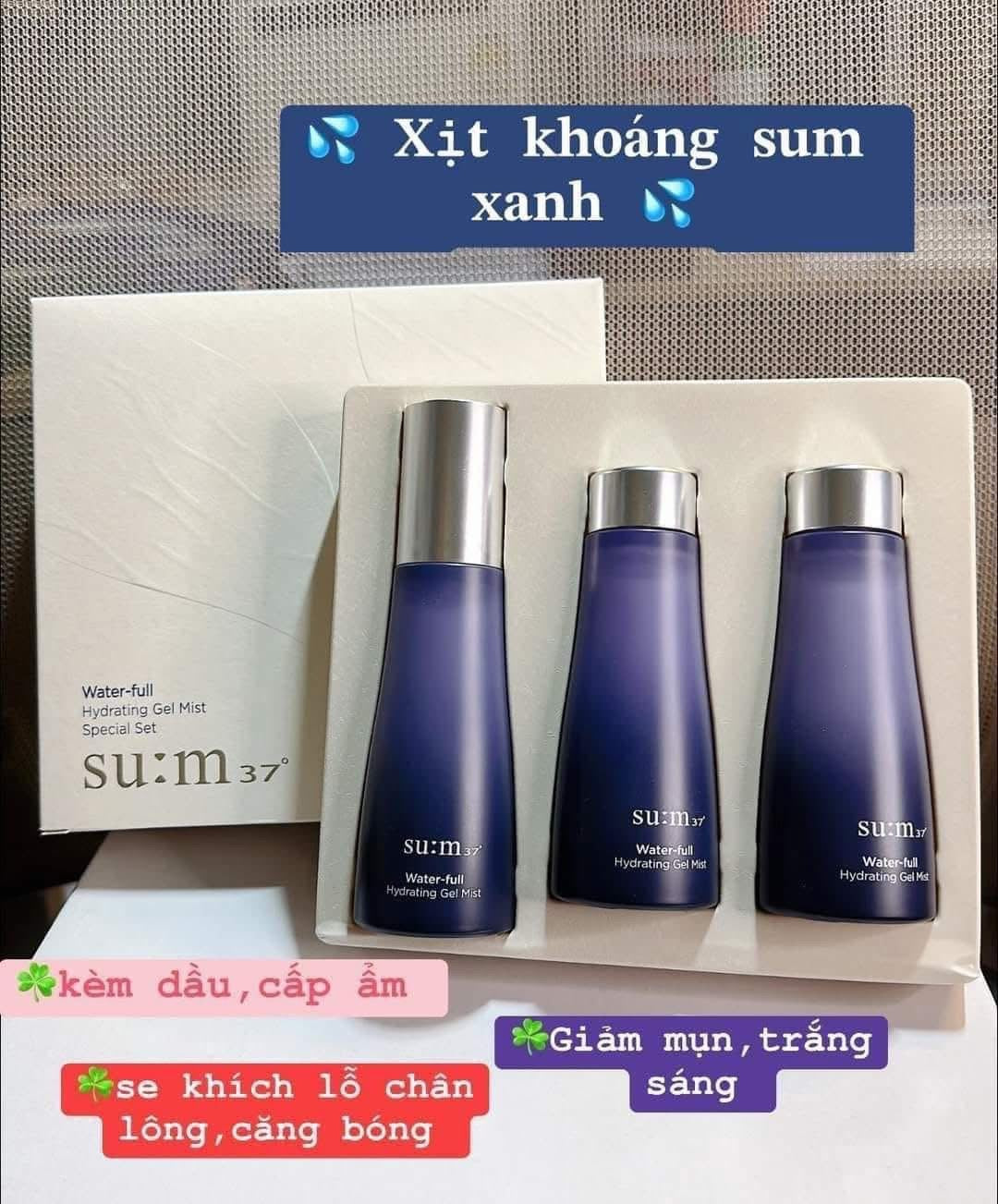 SUM37 WATER FULL TIMELESS WATER GEL MIST SET OF 3
