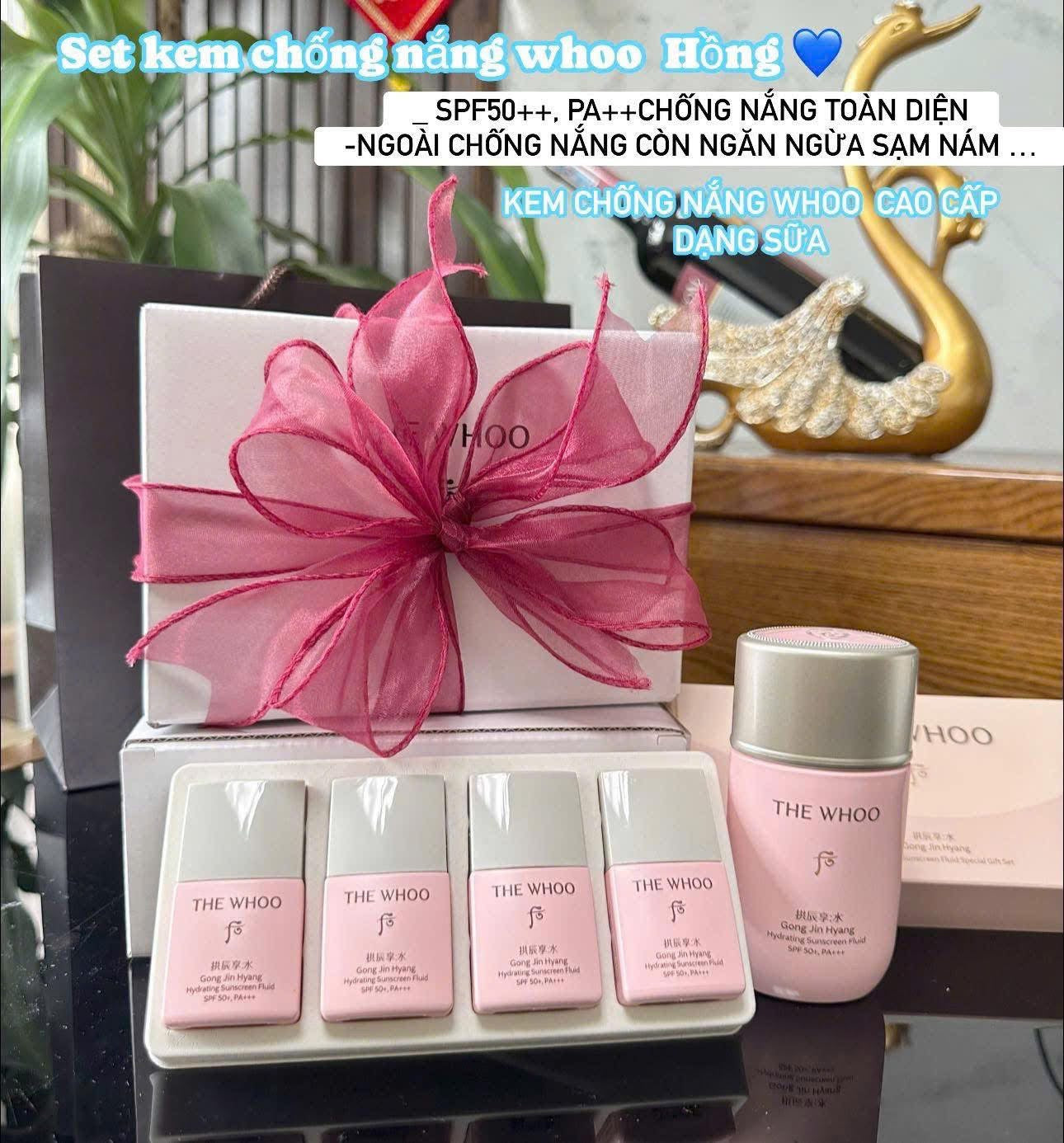 THE WHOO VITAL HYDRATING SUN FLUID SPF50+ PA++++ SET OF 5