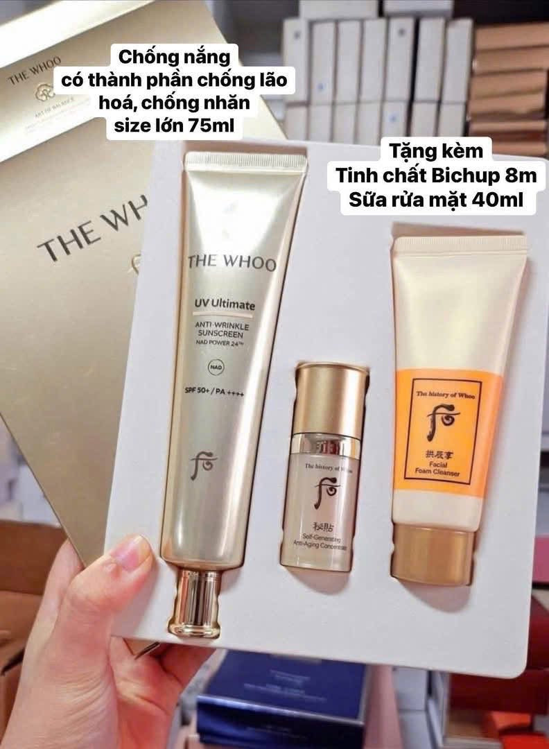 THE WHOO UV ULTIMATE ANTI WRINKLE SUNSCREEN SPF50+PA++++ SPECIAL SET