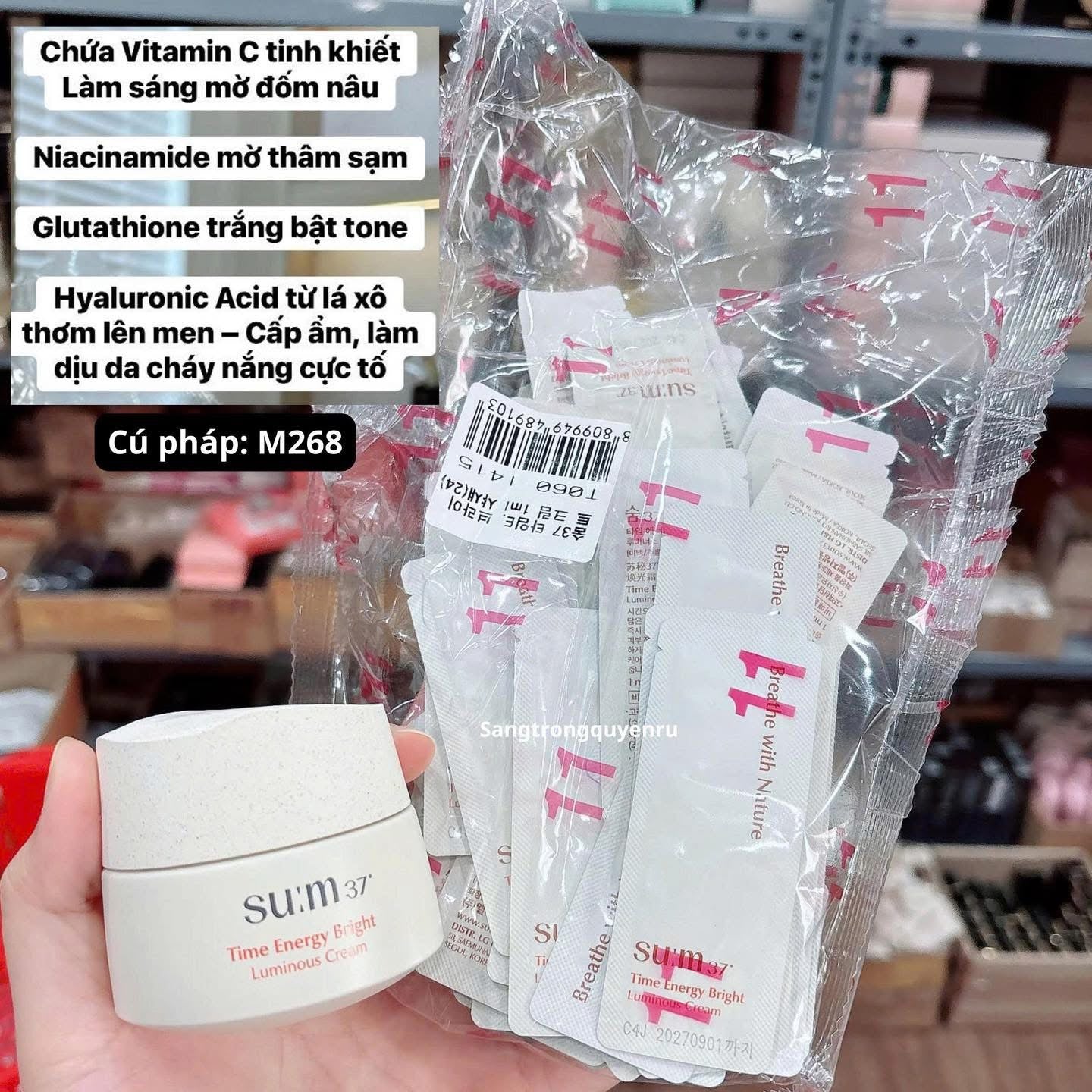 SUM37 TIME ENERGY BRIGHT LUMINOUS SERUM SPECIAL SET 6 ITEMS