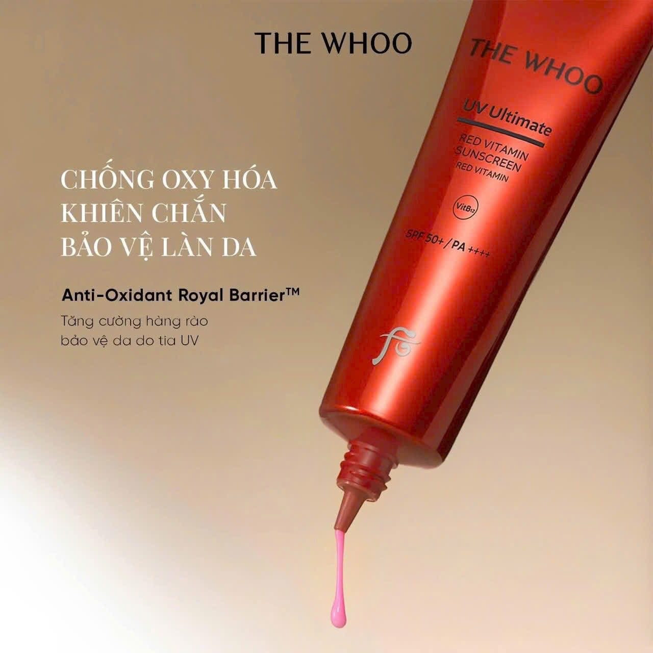 THE WHOO UV ULTIMATE RED VITAMIN SUNSCREEN SPF50+ PA++++ 50ML