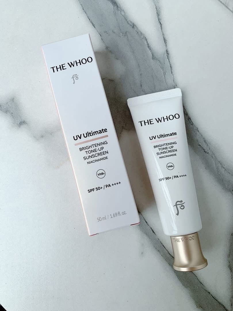 THE WHOO UV ULTIMATE BRIGHTENING TONE UP SUNSCREEN NIACINAMIDE SPF50+ PA++++ SET