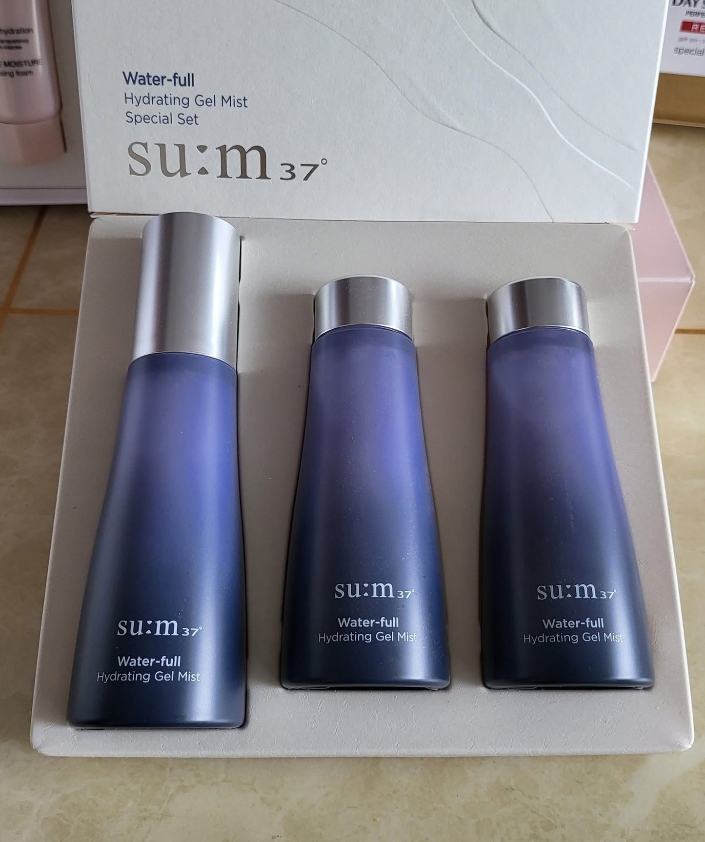 SUM37 WATER FULL TIMELESS WATER GEL MIST SET OF 3